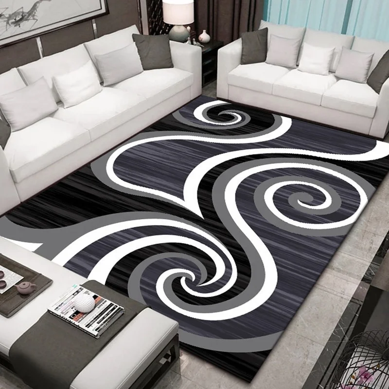  Shaggy Polyester 3d Printed Carpet for Living