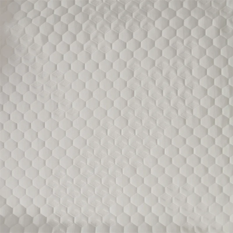 Football jacquard knitted durable home textile fabric elastic knitted mattress graphene fabric
