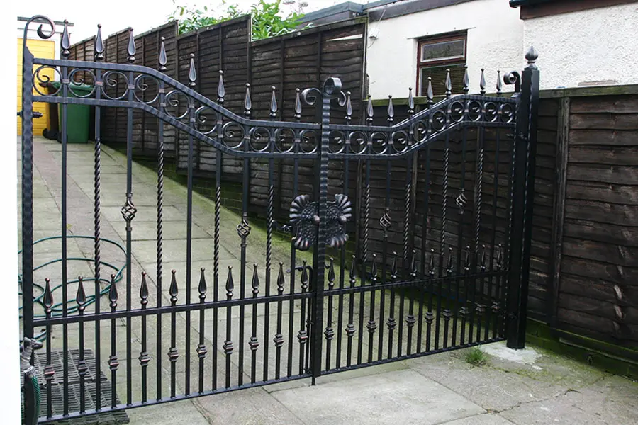 BX latest main gate designs wrought iron driveway swing gate