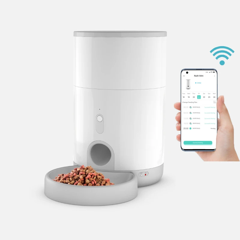
Оптовая продажа, дозатор кормления для кошек и собак Tuya Life с Wi-Fi и автоматическим таймером, небольшая автоматическая кормушка для кошек 