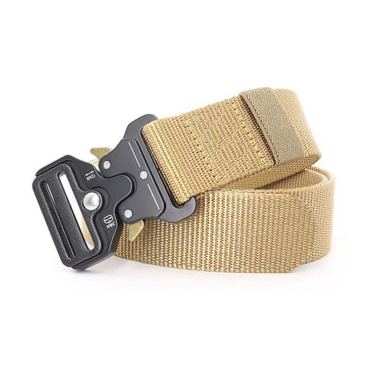 Камуфляжный высокопрочный полиэфирный ремень mil-spec, тактический пояс с металлической пряжкой