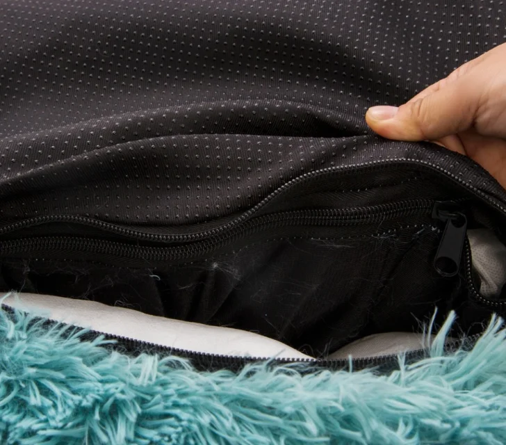 High Quality Autumn Winter Calming Shag Long Fur Donut Cuddler Pet Mat Dog House for Small and Medium Pets