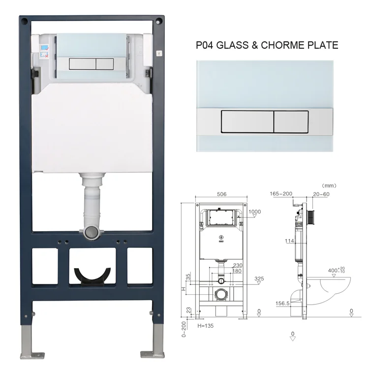 High quality BEFEN european standard wc inwall toilet wall mounted concealed flushing toilet tanks