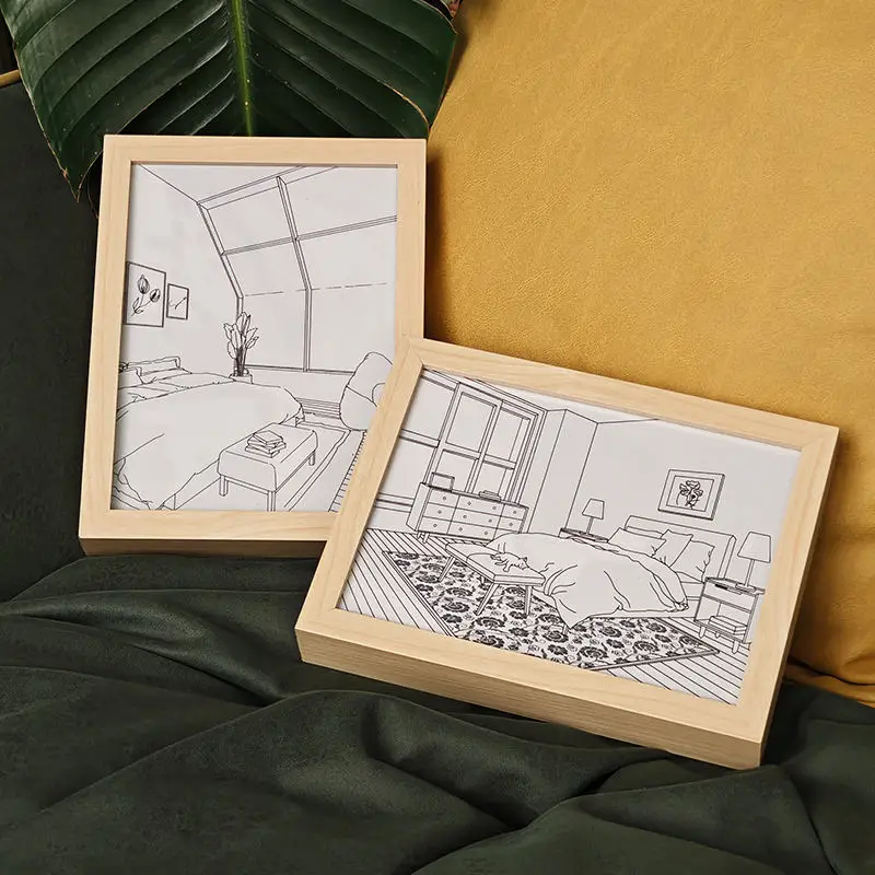 LED light Wooden Photo Frames Home Decoration Picture Frame Frames For Pictures Wooden lamp base led base light for acrylic