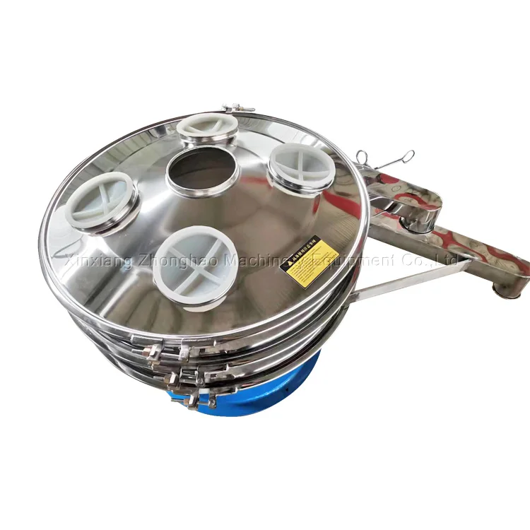 Stainless Steel Rotary Vibrating Sifter Sugar Powder Vibration Screening Machine Round Sieve Shaker Machine For Kaolin