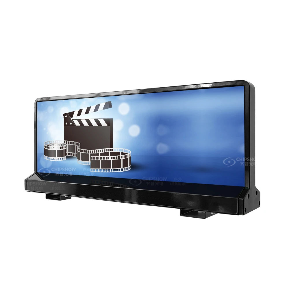 P4 Led Digital Signs Advertising Screens For Cars Double Sided Outdoor Scrolling Taxi Top Led Car Display