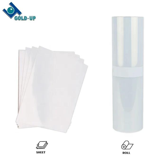 New A3/4 customized size screen printing inkjet film/waterproof inkjet film for t-shirt printing