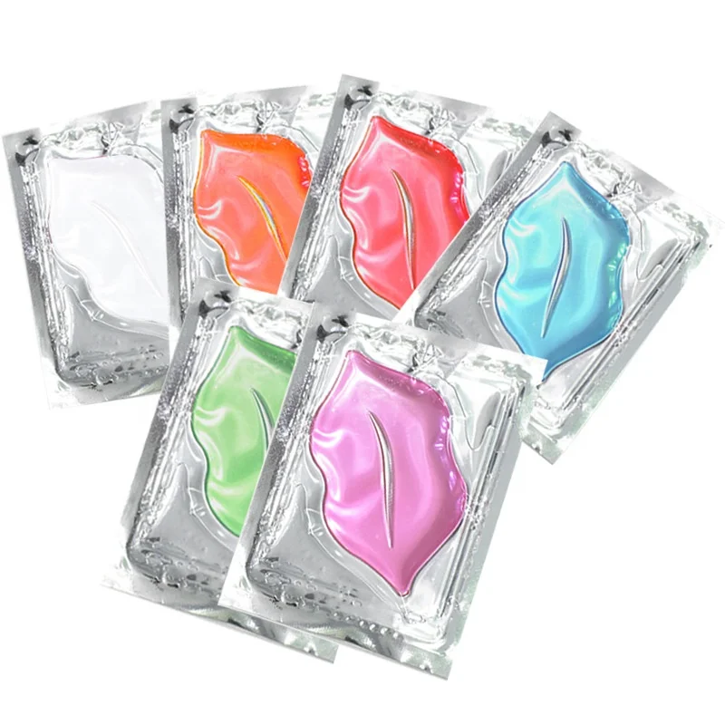 Lip Mask Gel Lip Pads Hot Selling Moisturizing Nourishing Firming Anti-aging Collagen Crystal Sheet 3 Years Bulk Packaging 8g