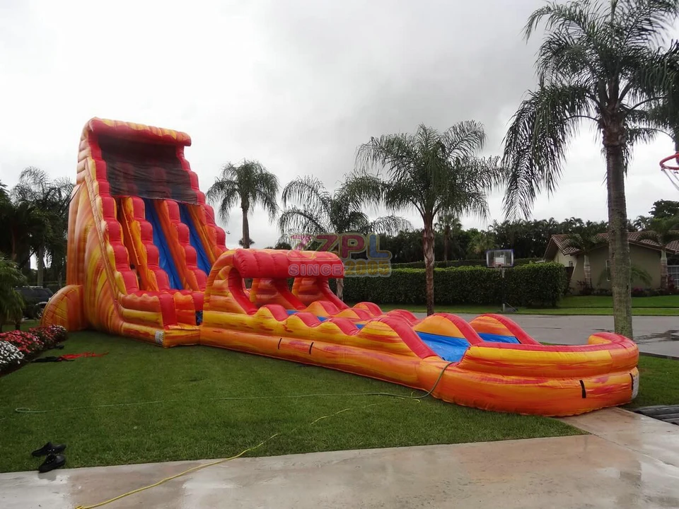055Mm Tarpaulin Pvc Tarpauline Material Inflatable Slide 1000 Ft Slip N The City Street Water 0.55Mm Vinyl Dolphin With Ball Pit