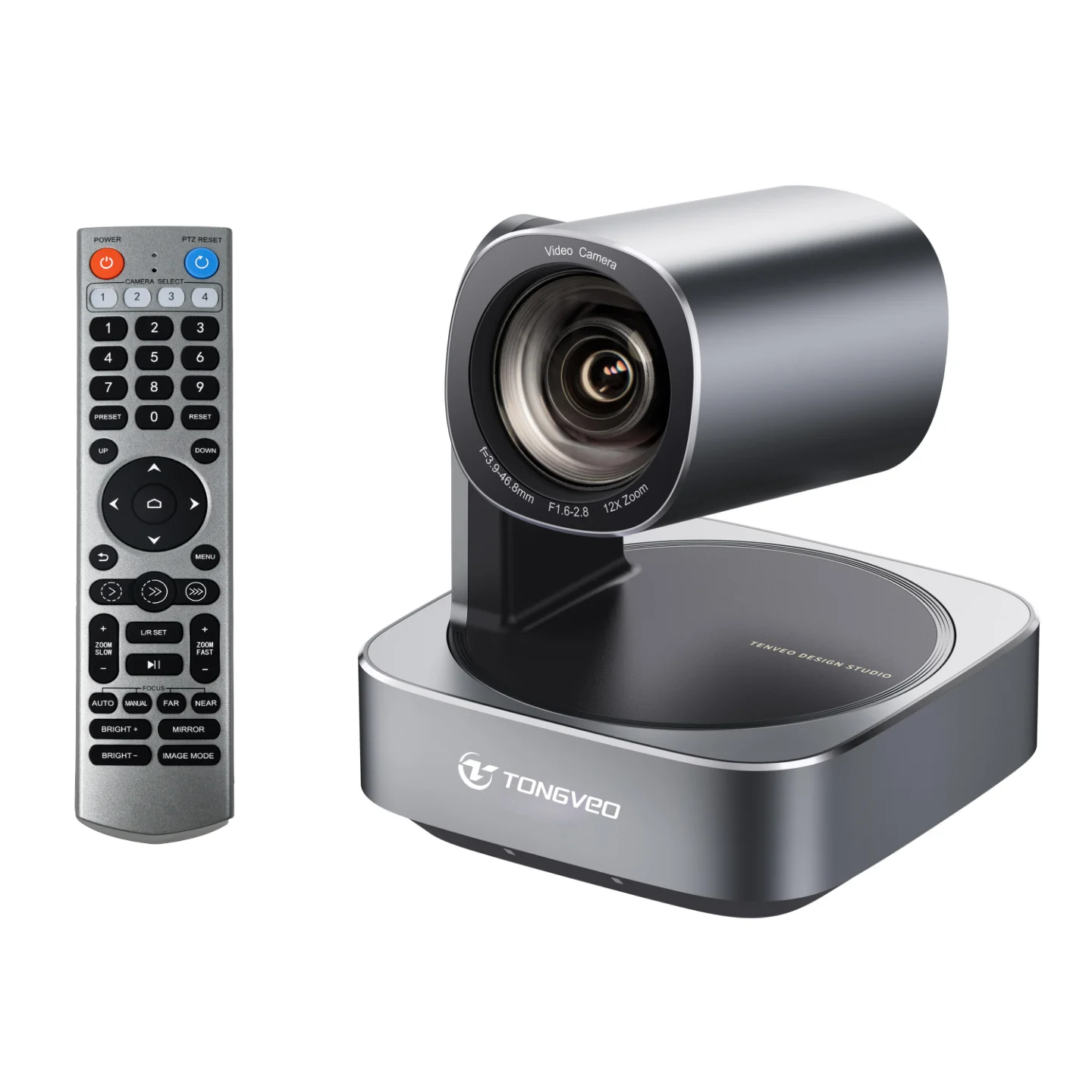 4K AV Conference Equipment 12X Zoom HDM1 Camera Wireless Microphone Speakerphone 2 Expansion Mics All in One Group