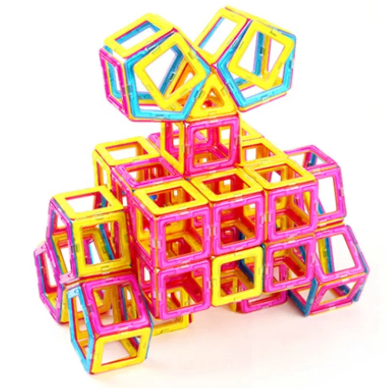 68 136pcs/set diy kids educational construction 3d magnet tiles building blocks toys sets