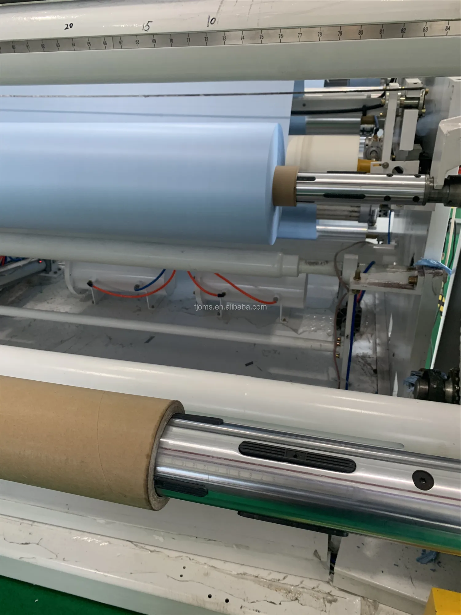 Plastic embossed polyethylene film for rubber release film in tire industry