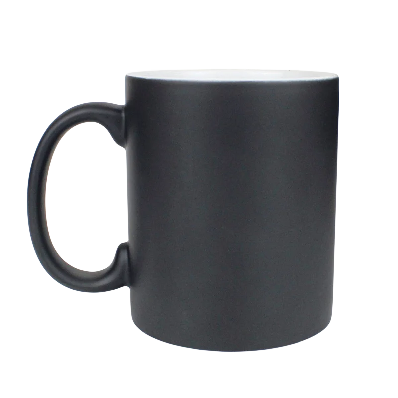 Hot wholesale sale new product ideas 2023 white sublimation magic ceramic mug for personalist gift sublimation mug