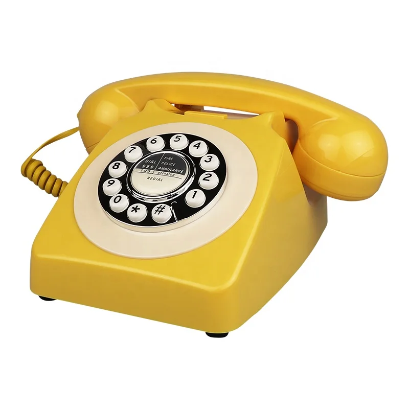 Hotels Wedding Old Fashion Classical Rotary Dial OEM ODM for Gift Wedding Key Dial Audio Antique Classic Vintage Telephone