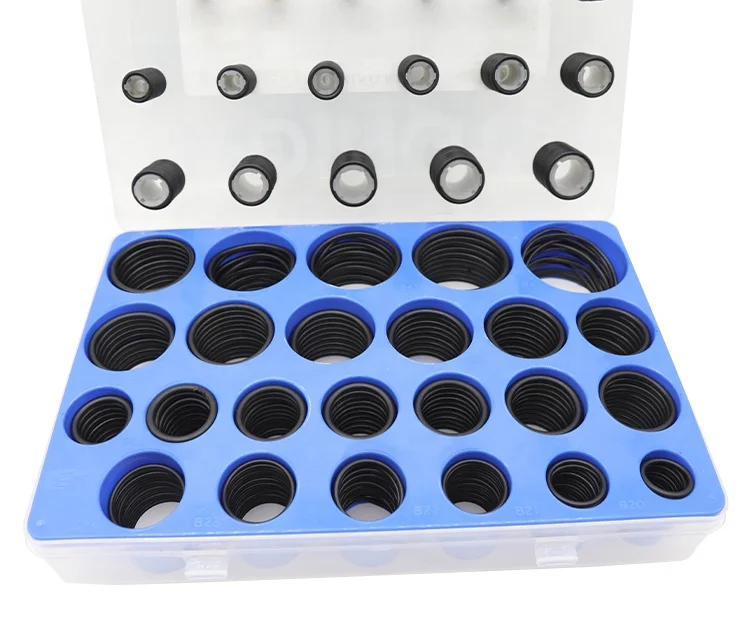 Hot Sale O-Ring Set Box FPM FKM FFKM EPDM PTFE PU HNBR NBR Nitrile Oring Seal Rubber Silicone O Ring Kit for Hydraulic Excavator