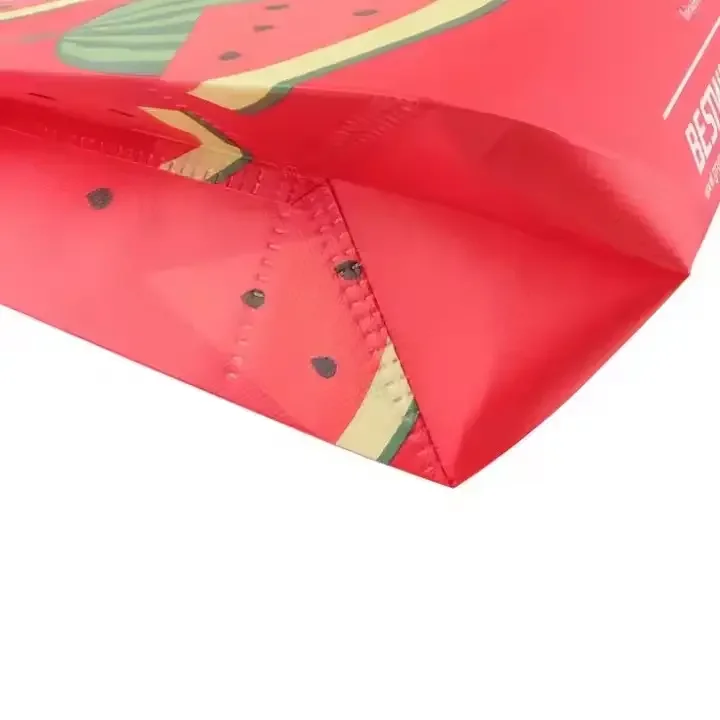 Custom Printed Biodegradable Reusable Foldable  Eco Friendly Non Woven Shopping Bag