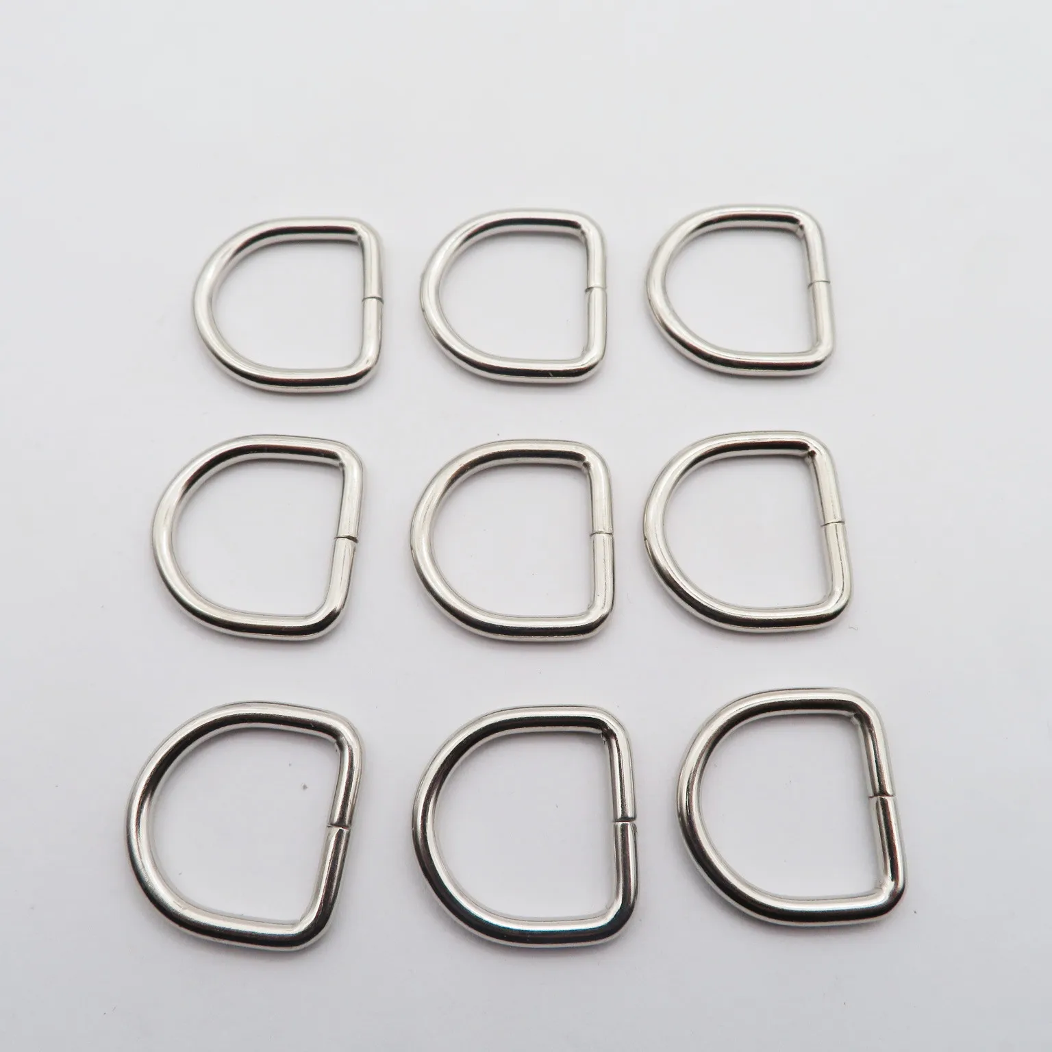 Factory direct sales metal D ring adjustment Connect Decorative buckle for handbags shoes and garment