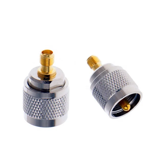 SMA Female to UHF Male SO239 RF Coax Adapter Connector PL259 Converter for Radio Antenna