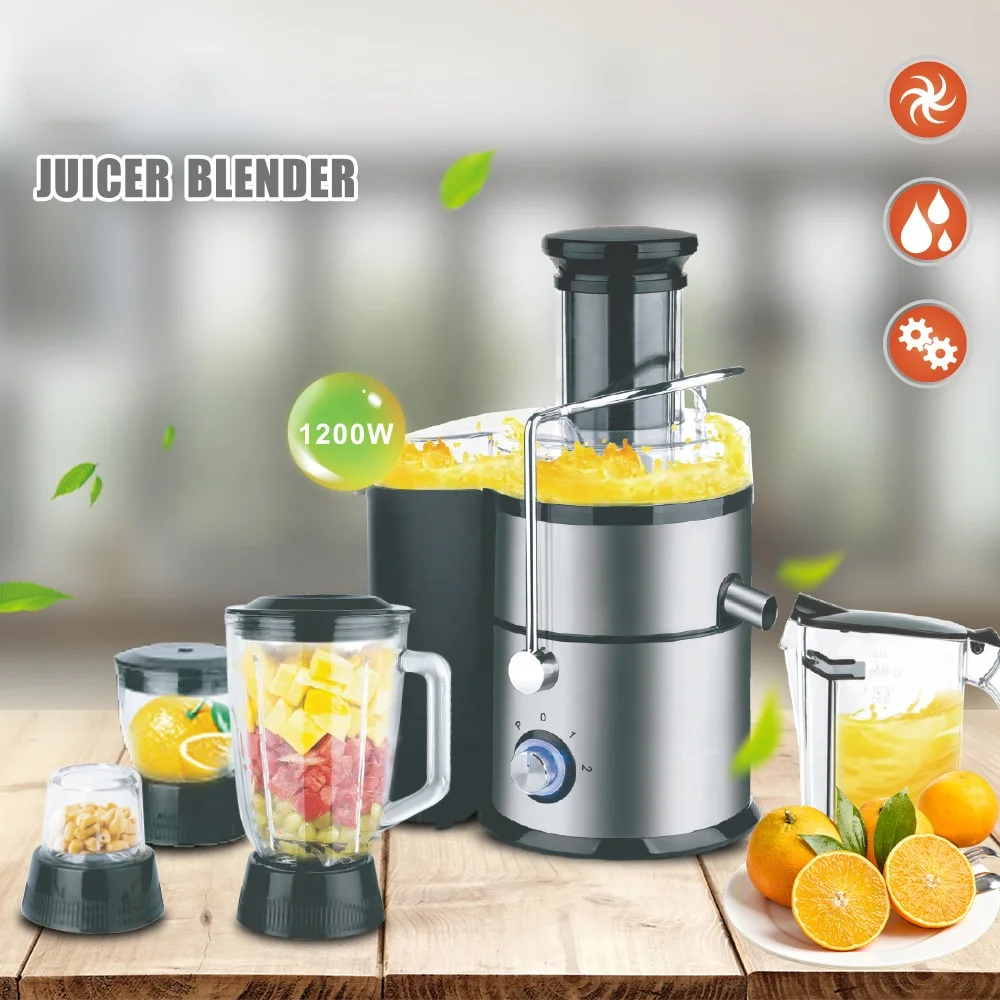Multifunction 4 in 1 Big Mouth Juicer Blender Fresh Commercial Fruit Juicer Machine Juicer Extractor OEM
