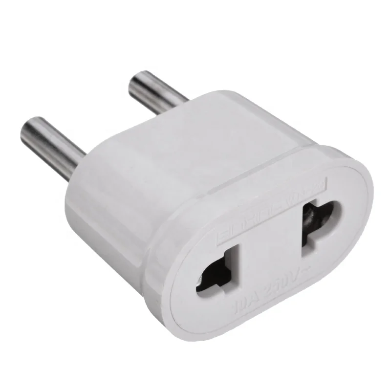 Common Universal AC 250V 10A EURO EU to US USA Travel Power Plug Adapter Adaptor Converter Travel Conversion Plug