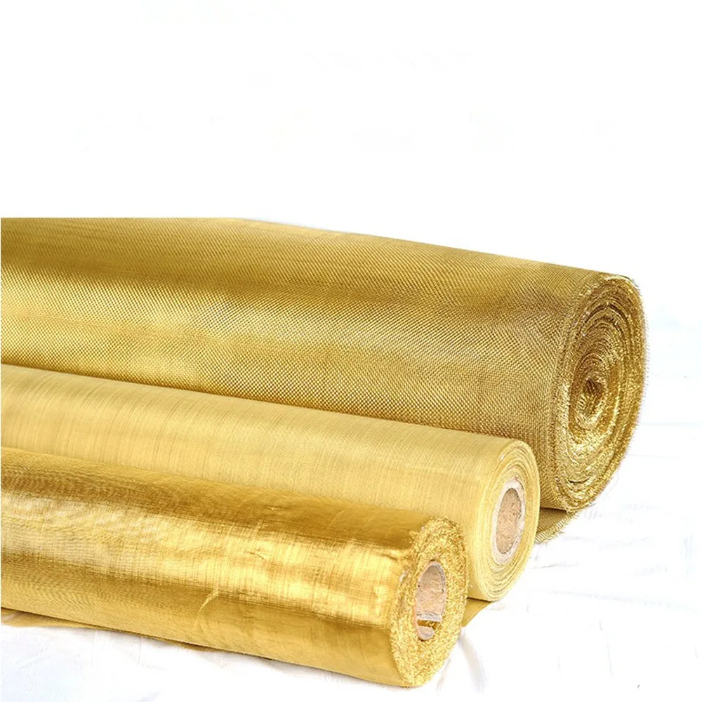 200 mesh faraday cage screen room 100 % pure copper woven wire mesh for EMF RF shielding protection