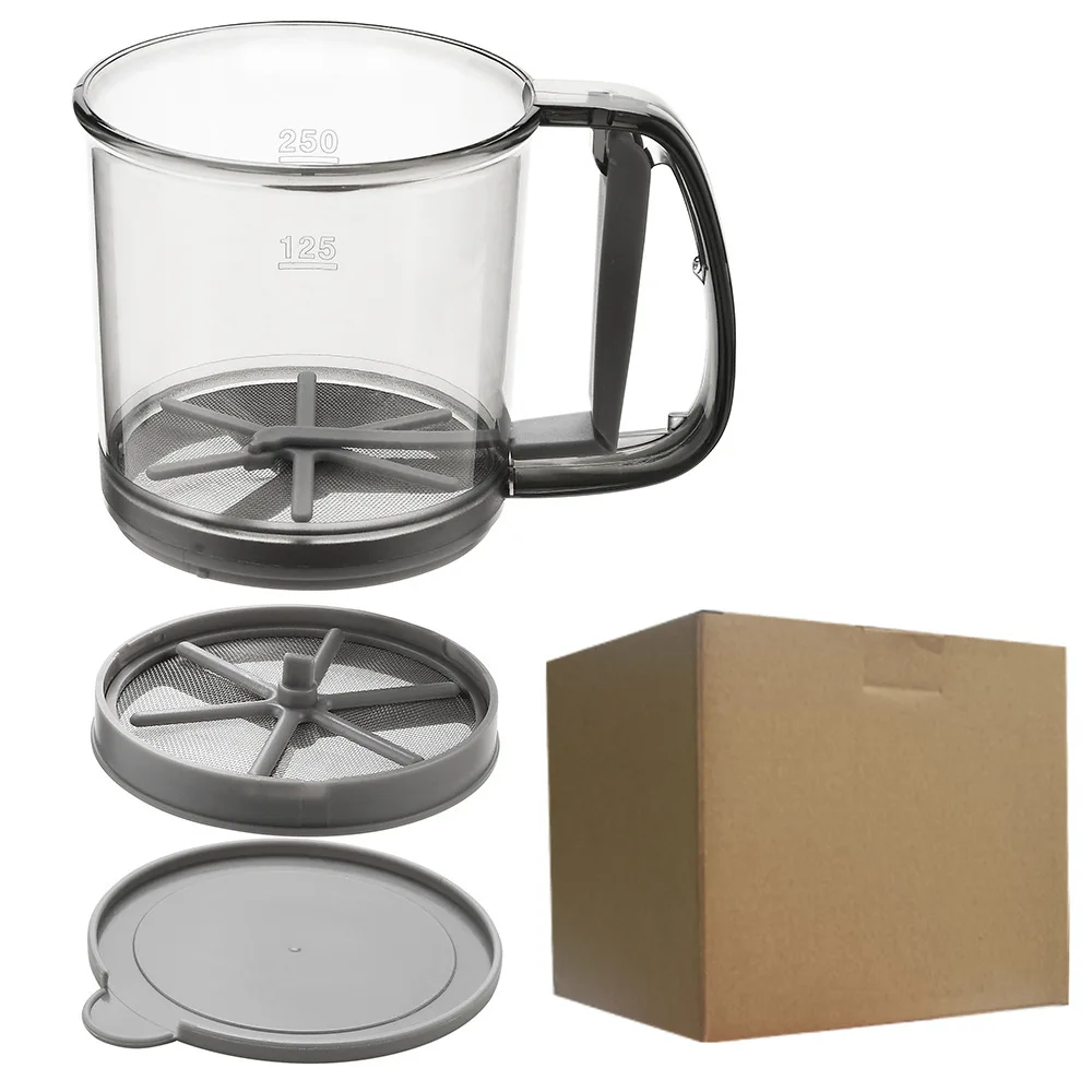 Baking Tool For Kitchen Accessories Multifunctional Sugar Powder Strainer Wholesale Cup Shape Flour Sieve Plastic Flour Sifter