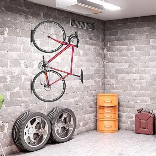 Bike Rack Garage Wall Mount Bicycles 4-Pack Storage System Vertical Bike Hook for Indoor