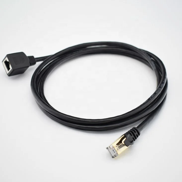  Ethernet-кабель RJ45 Cat 7 Удлинительный кабель «штырь-гнездо» Сетевой удлинитель локальной сети 1 м шнур для ПК и