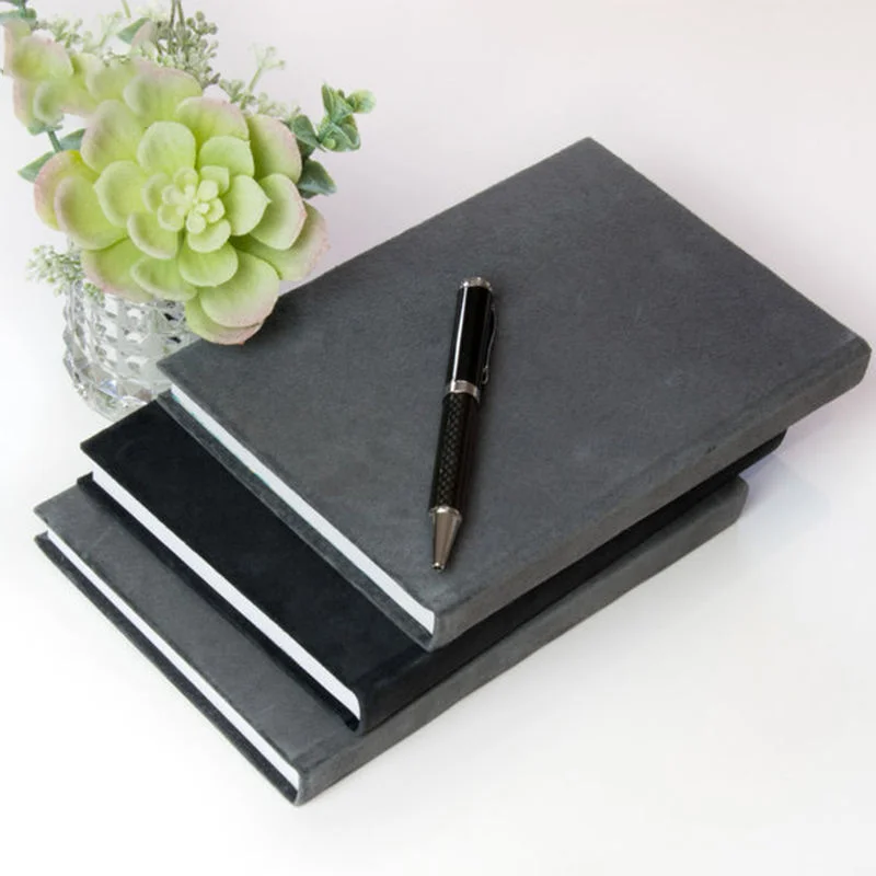 Custom Blue Suede Magazine Personalized Velvet Notebook A5 Notebook Event Gift Customized Printed Notebook Diary