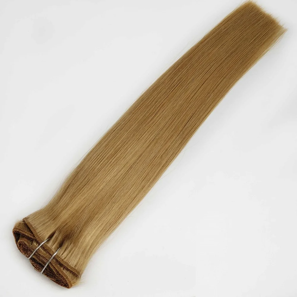 China Factory Wholesale Price Real Human Hair Double Drawn Clip In Hair Extensions With Cuticle