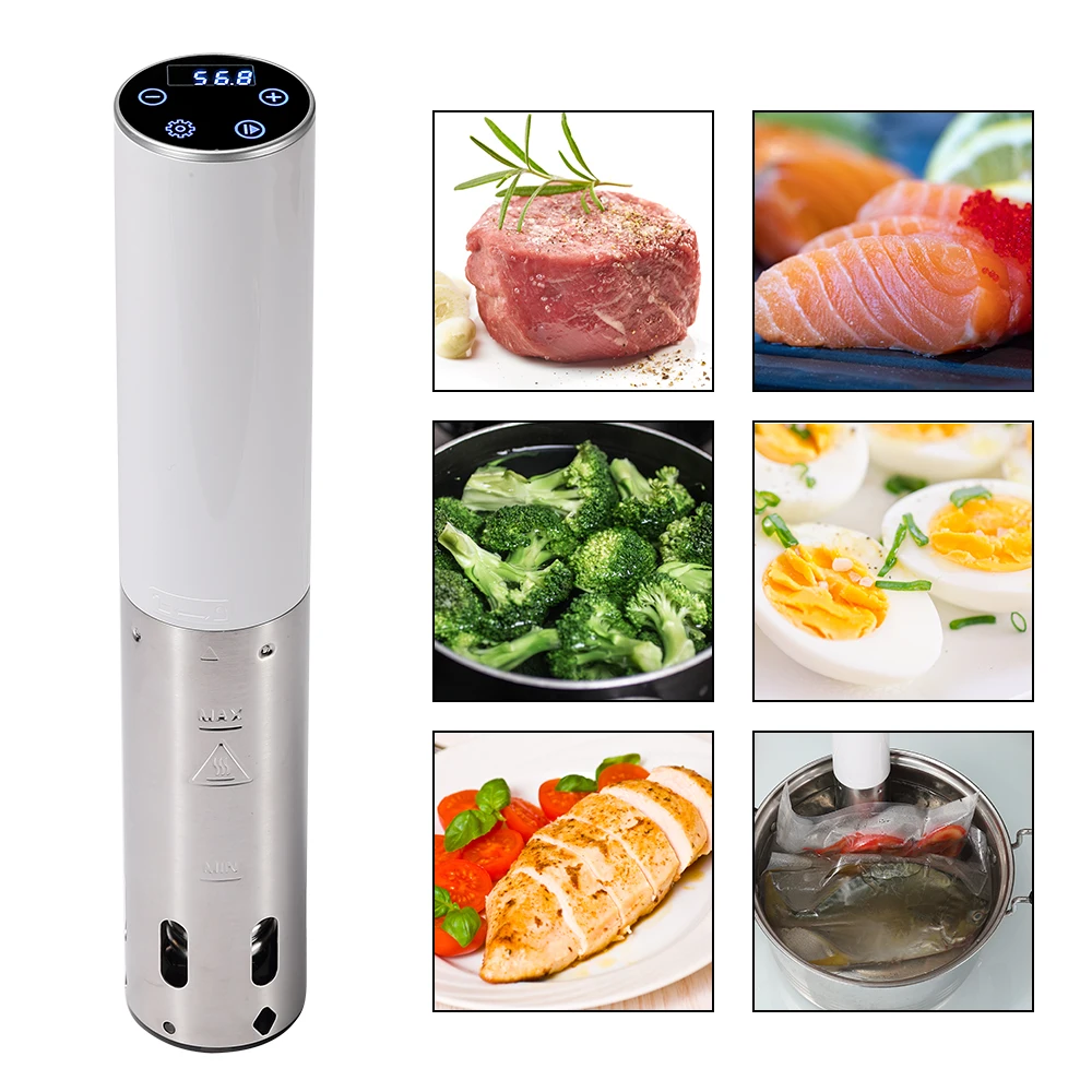 Погружной циркулятор Accu Slim Sous Vide быстрый нагрев с точным контролем температуры и времени сенсорным
