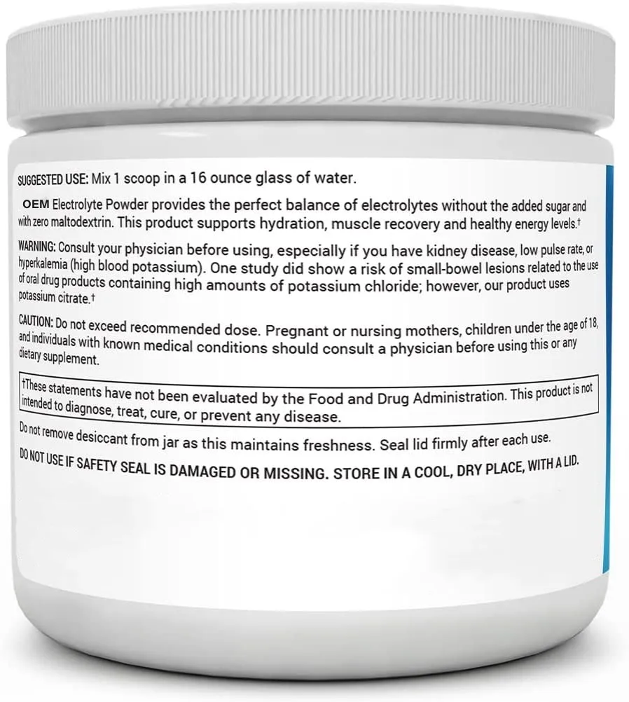 Oem Private Label Keto Electrolyte Powder Bulk Multivitamin Sugar Free Electrolytes Hydration Powder