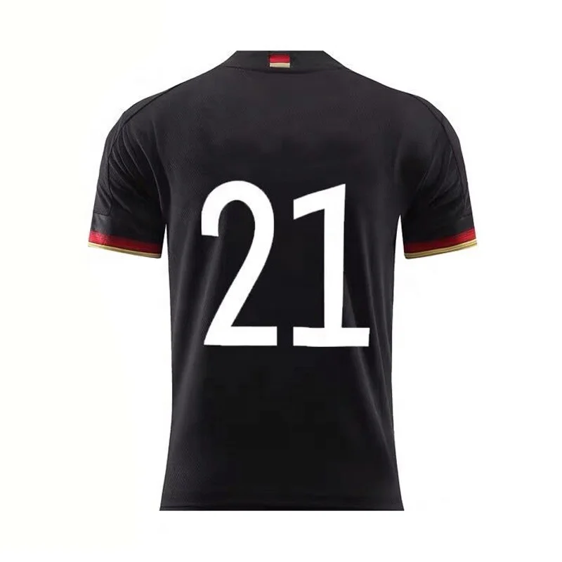 
2020 Euro Black White Soccer Football Shirt Country Germany Team Jersey 