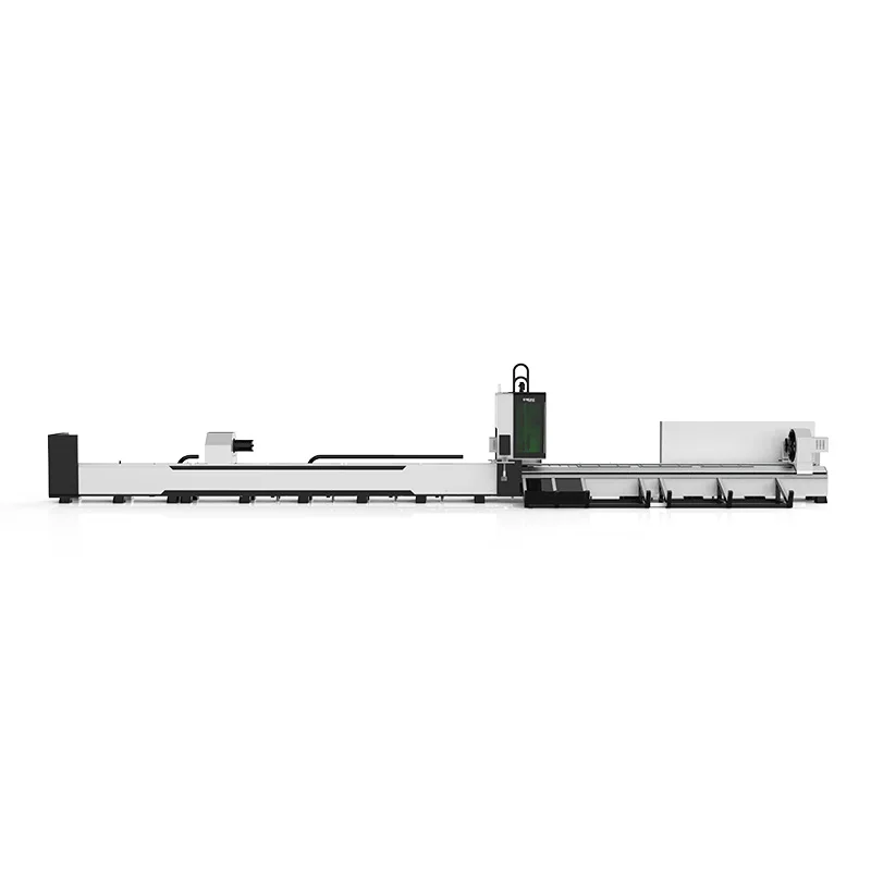 GKS-6036T3L 3000W-8000W THREE CHUCK TUBE LASER CUTTING MACHINE round square and rectangular pipes