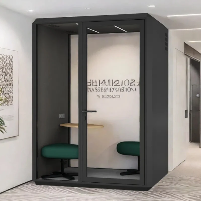 customized 4 people office pod work space privacy soundproof meeting booth phone prefab office pod for sale