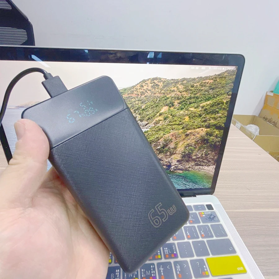 30000mah power bank para pour laptop usb type c charger power bank 65w pd fast charging portable laptop charger