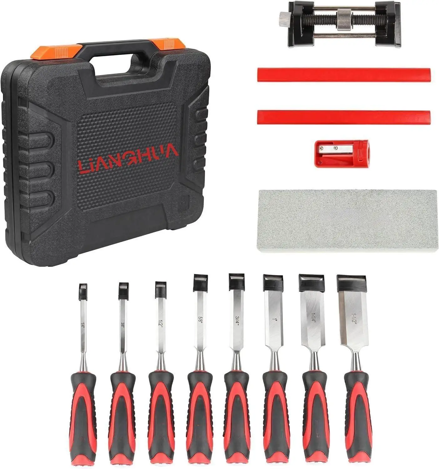 Premium Wood Working Tools and Equipment Wood Crafted Tools 13 Pcs Wood Carving Chisels and Sharpening Set