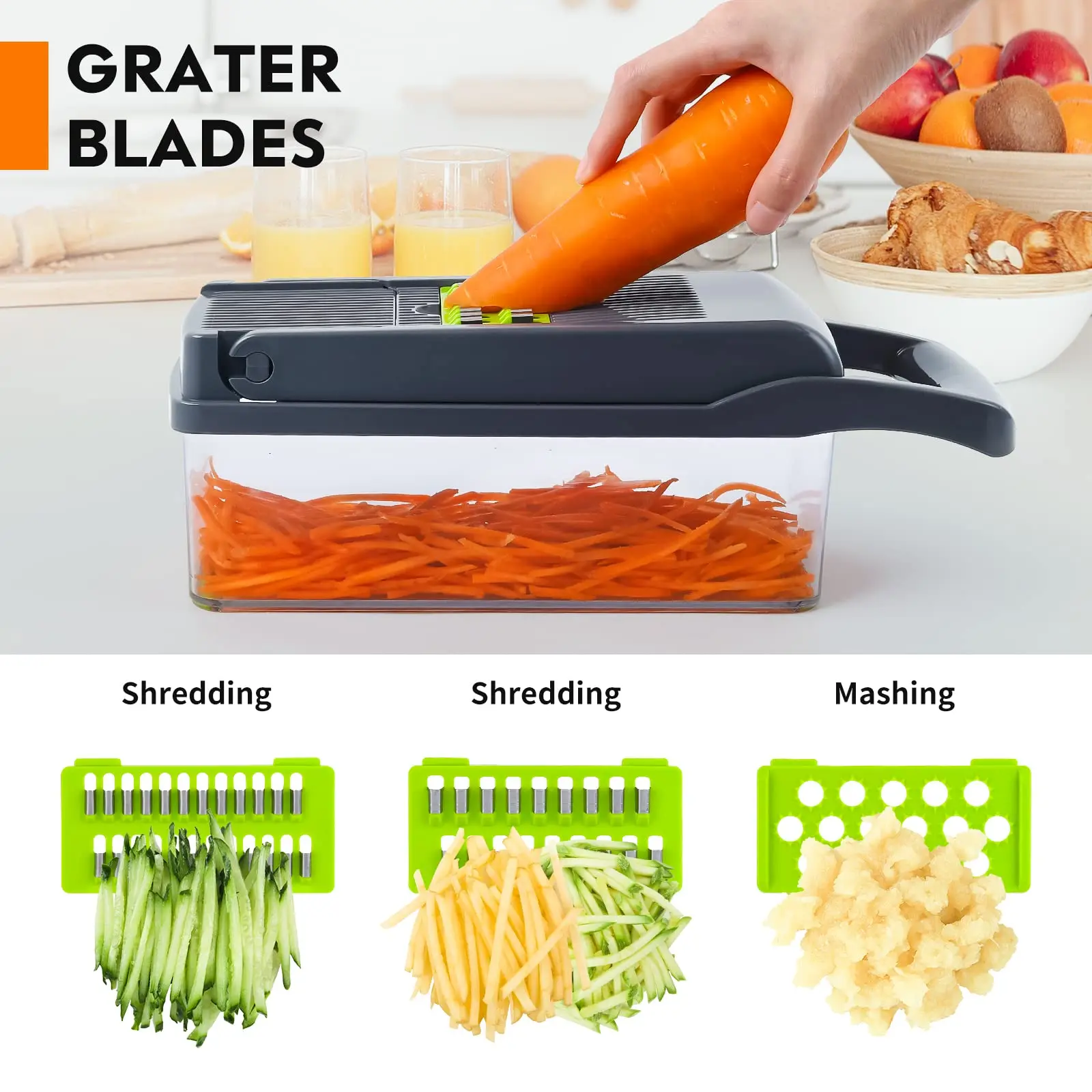 Wholesale Kitchen 14 16 In 1 Food Veggie Onion Chopper Slicer Multifunctional Manual Shredder Chopper Fruit And Vegetable Cutter