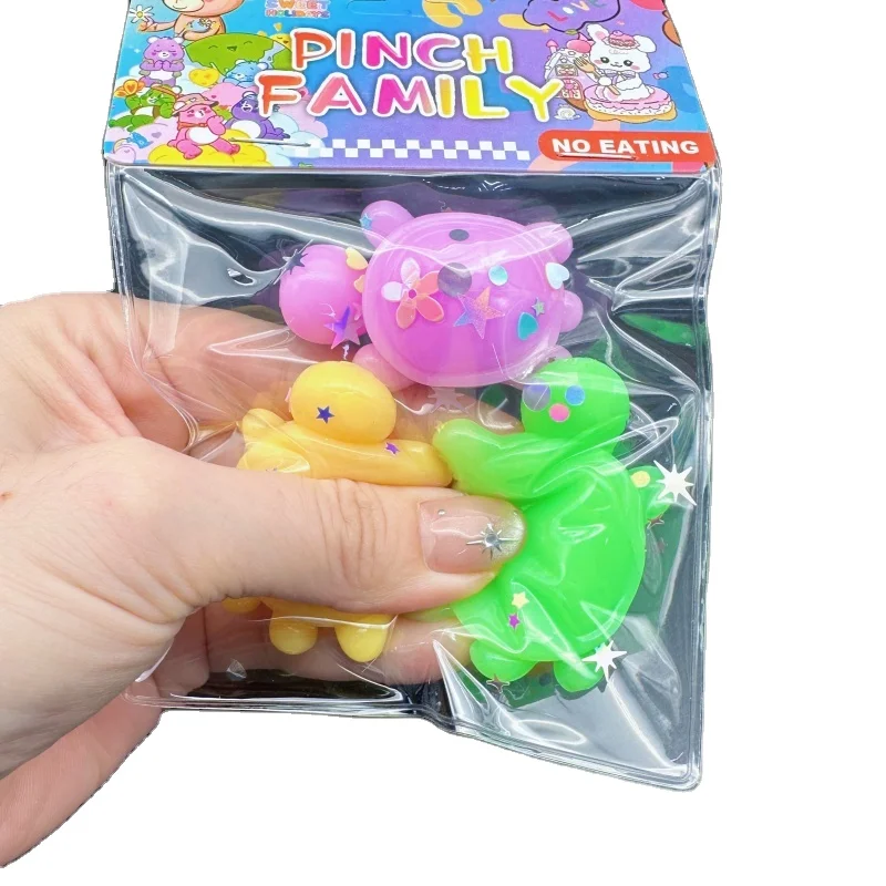 HAPU Factory Small turtle modeling squeeze sensory TPR cat claw slow rebound toy Wet cat claw pinch toy soft hemp ball toy