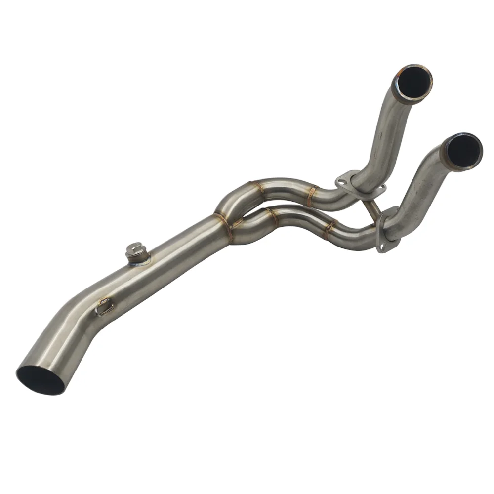 MT07 спереди выхлопной трубы мотоцикл выхлопной изменение передняя Труба скольжения на глушитель выхлопных газов для MT-07 FZ-07 MT07 XSR700 2014-2019