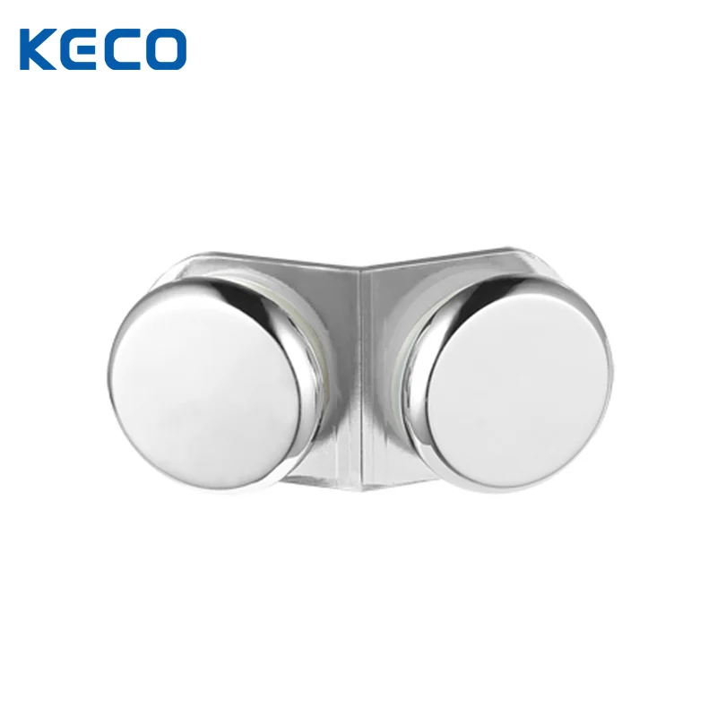 Rounded Corner Shower Room Partition Code Glass Double-Sided Connector 135 Degree Glass To Glass Clamp