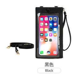 Длинный кожаный кошелек MIYIN 2022 с сенсорным экраном, женские кошельки и сумочки, женская сумка через плечо с ремешком на запястье, Женский кошелек для телефона