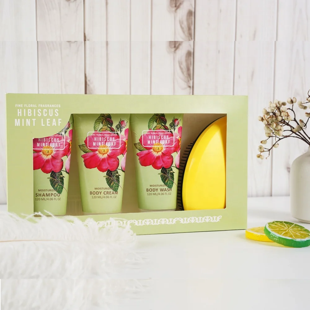 Spa Bath Set Shower Gift Set Shampoo Luxury Shower Gel Comb Bath Set Spa Gift