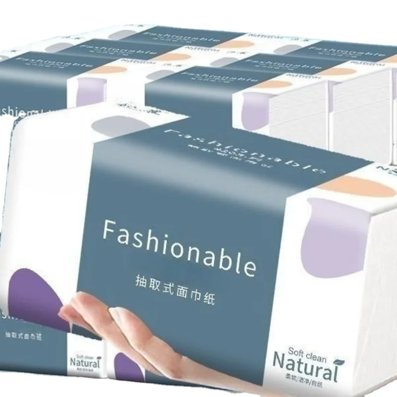 Absorbent Manufacturer Pack Facial Tissue Hot Selling Natural Pulp Cleaning Products Importer 2/3/4Ply Facial Tissue Paper
