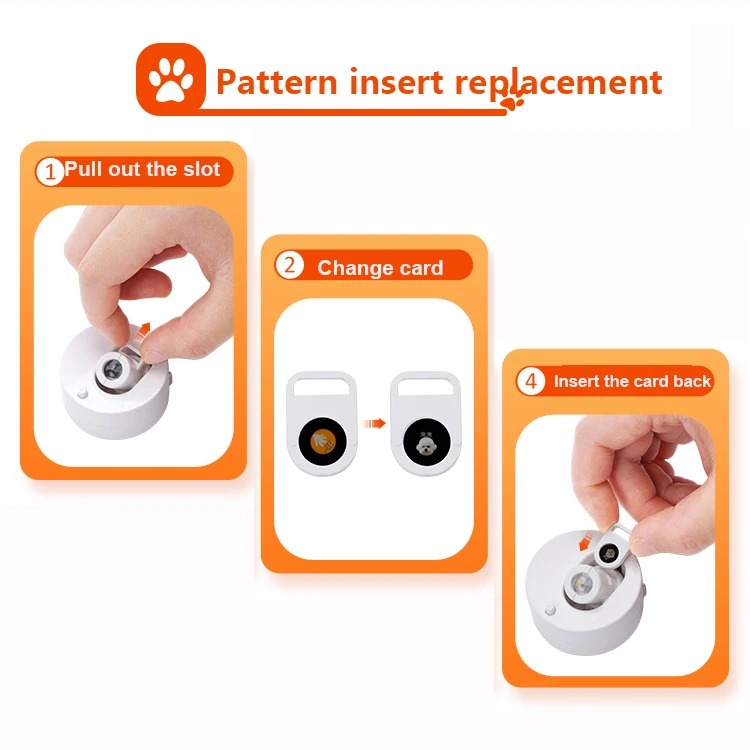 Pet Supplies Pet social light projection LED customized photo name pet lights dog social lamp