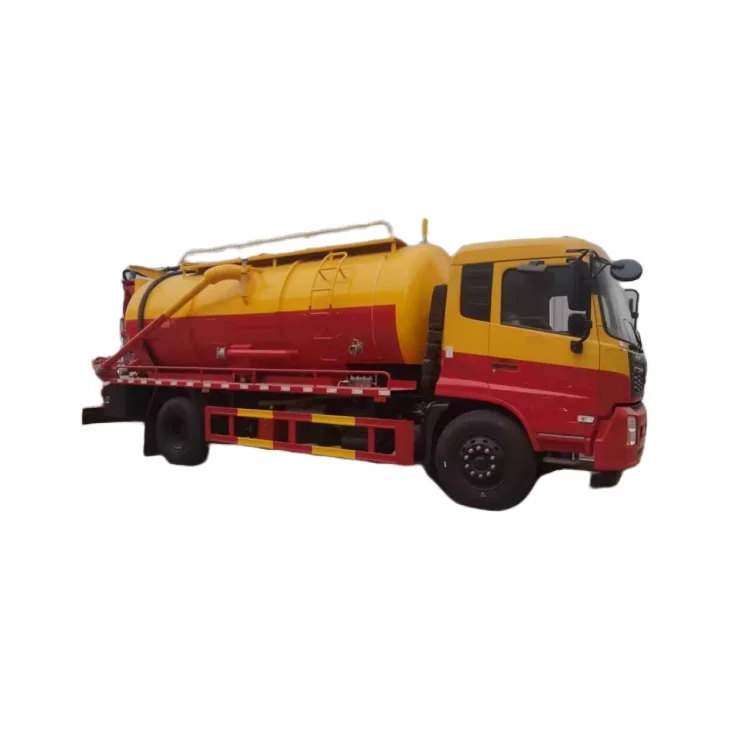 High-quality  Dongfeng 14 cbm sewage suction trucks with jetting  vacuum pump  truck septic  truck vehicle