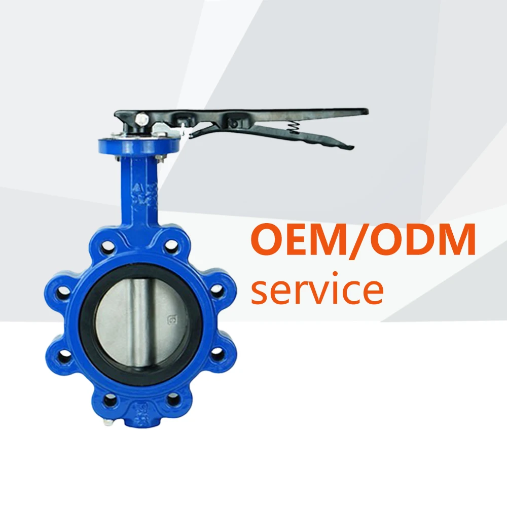 2024 Manufacturing Manual Ductile Cast Iron Lug Butterfly Valve Price regulating valve