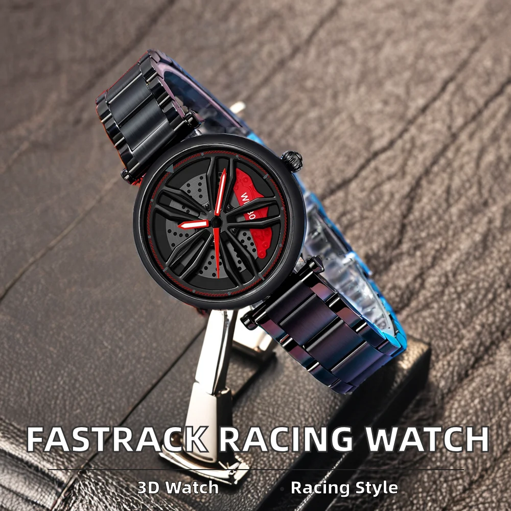 Fastrack мужские Роскошные Аналоговые гоночные часы 36 мм Диаметр Скелет обода дизайн из нержавеющей стали Пряжка Бизнес-ориентированная Мода