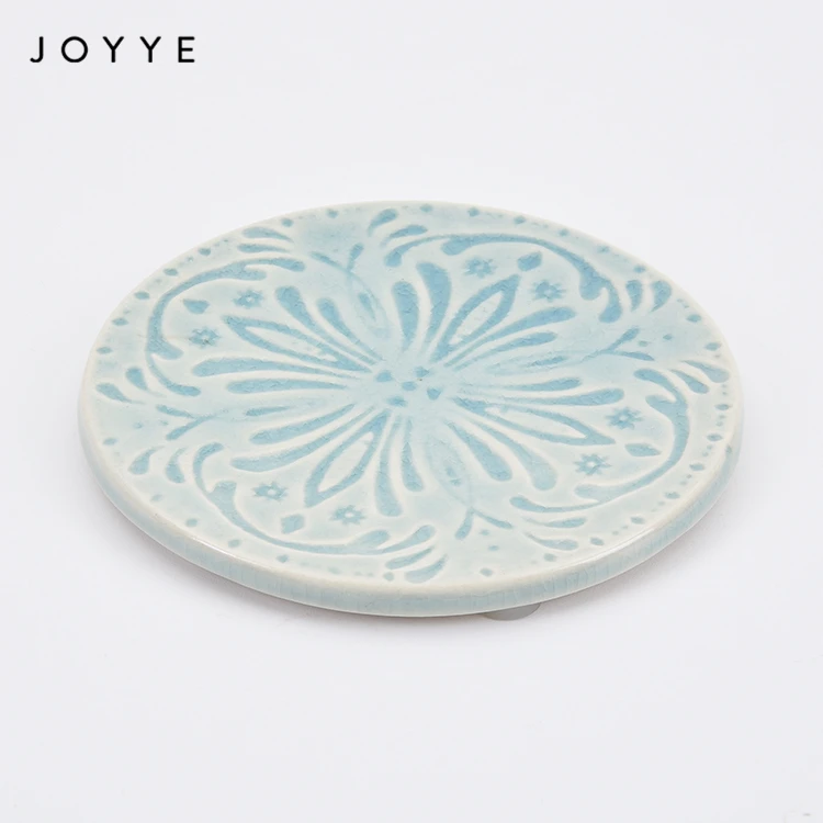 Чаепития Joyye, керамическая Мятная подставка с реактивной глазурью, 10 см