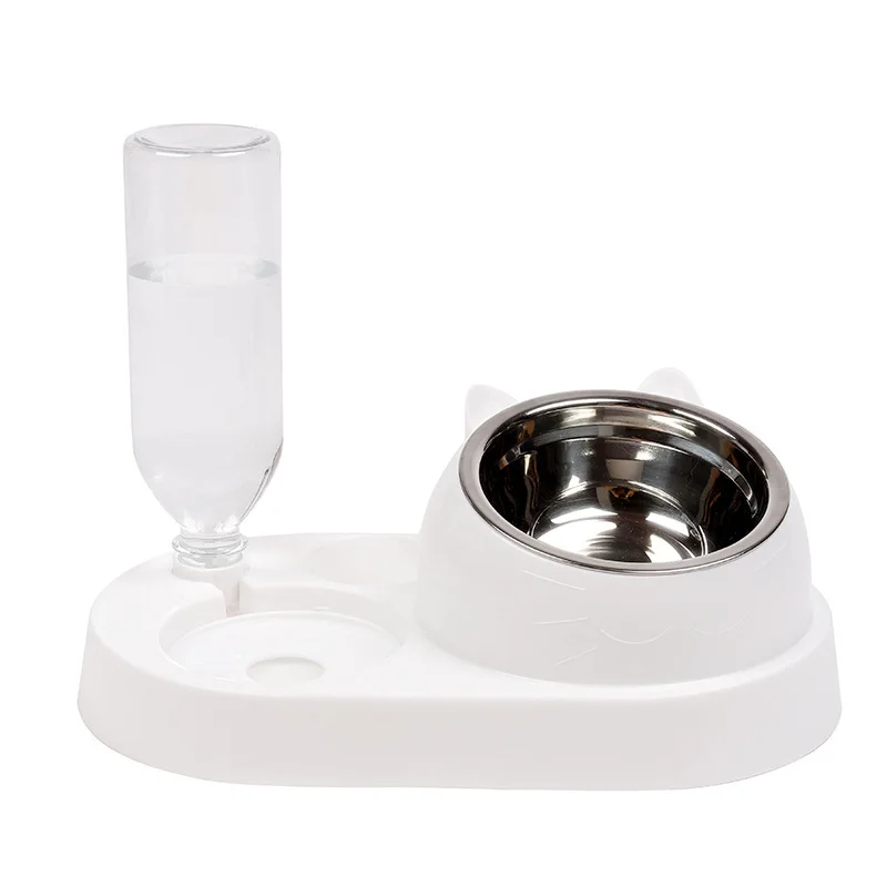 2022 New  3 In 1 Automatic Pet Water Bottle Food Dish Feeder For Cat Dog